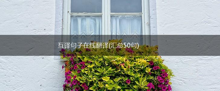 互译句子在线翻译(汇总50句),第1张