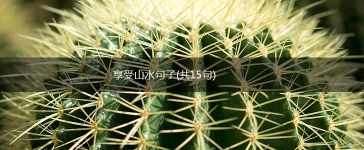 享受山水句子(共15句),第1张