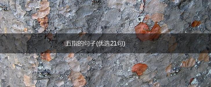 五指的句子(优选21句),第1张