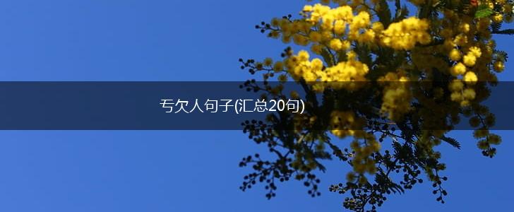 亐欠人句子(汇总20句),第1张