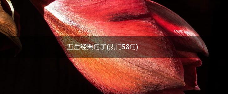 五岳经典句子(热门58句),第1张