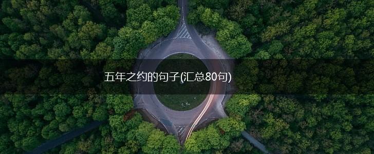 五年之约的句子(汇总80句),第1张