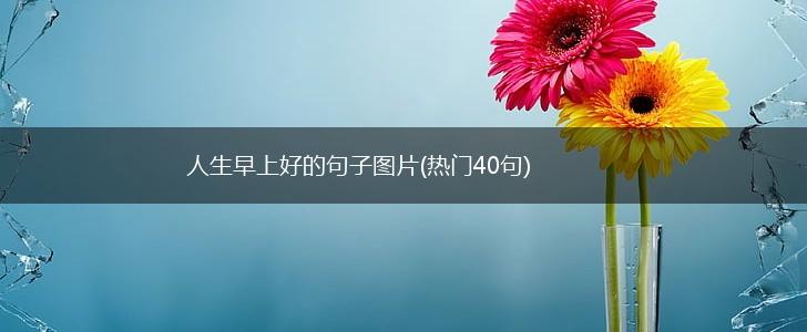 人生早上好的句子图片(热门40句),第1张