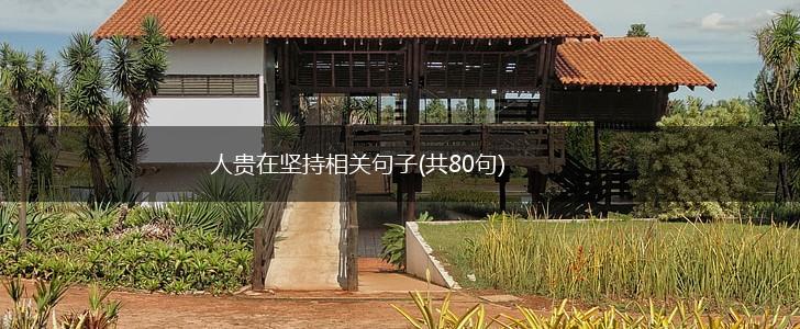 人贵在坚持相关句子(共80句),第1张