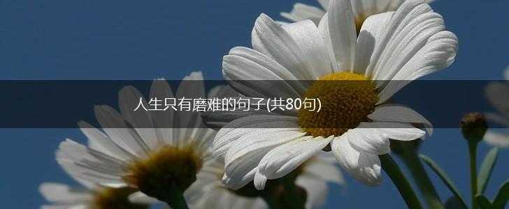 人生只有磨难的句子(共80句),第1张