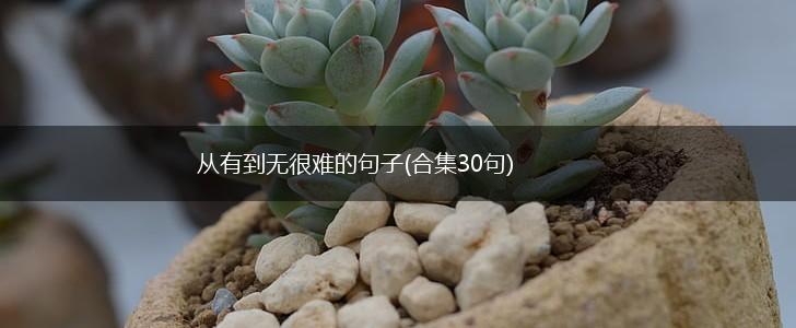 从有到无很难的句子(合集30句),第1张