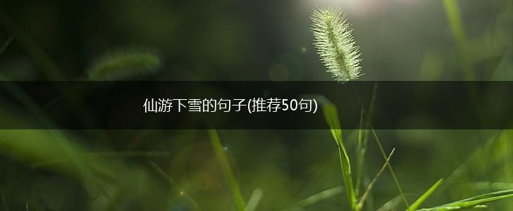 仙游下雪的句子(推荐50句),第1张