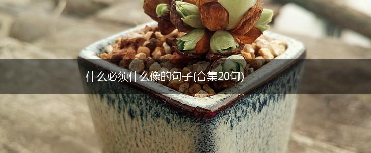 什么必须什么像的句子(合集20句),第1张