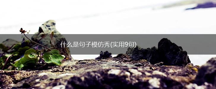 什么是句子模仿秀(实用9句),第1张