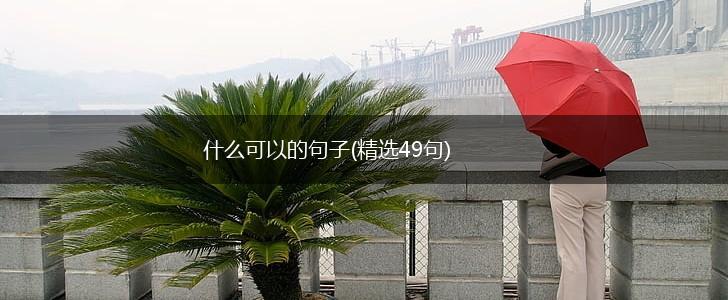 什么可以的句子(精选49句),第1张