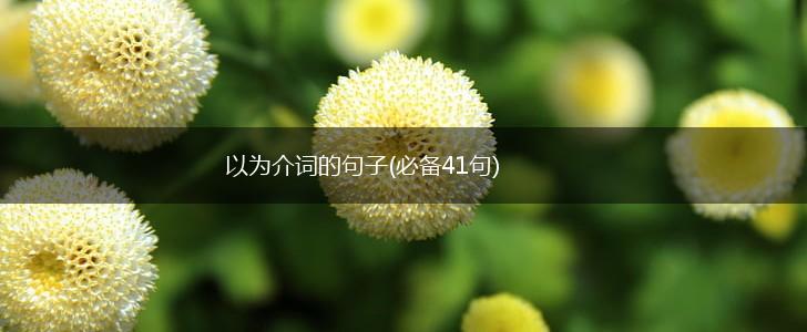 以为介词的句子(必备41句),第1张