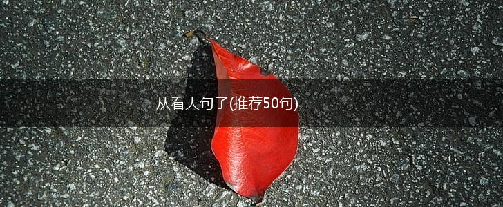从看大句子(推荐50句),第1张